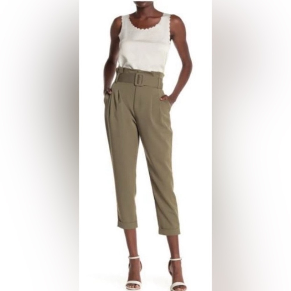 Elodie paperbag belted trousers
